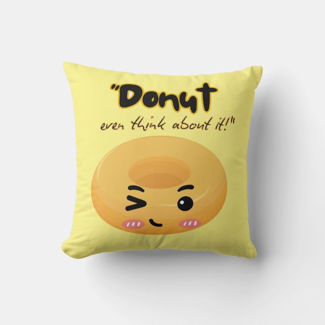 Cojín Decorativo Dunot piensa en ello (Anverso)