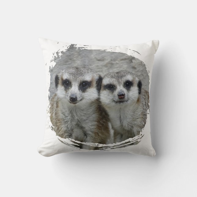 Cojín Decorativo Duo de Meerkat 003 (Anverso)