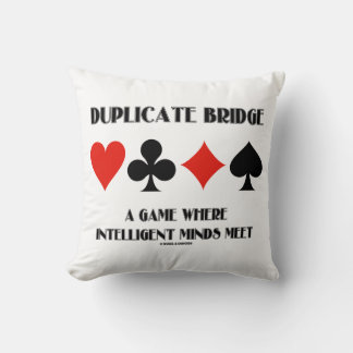 Cojín Decorativo Duplicar un puente en un juego donde mentes inteli