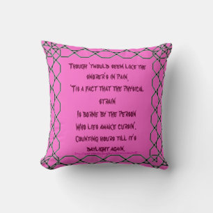 COJÍN DECORATIVO "DURMIENDO CON UNA NIEVE DE LA CADENA"