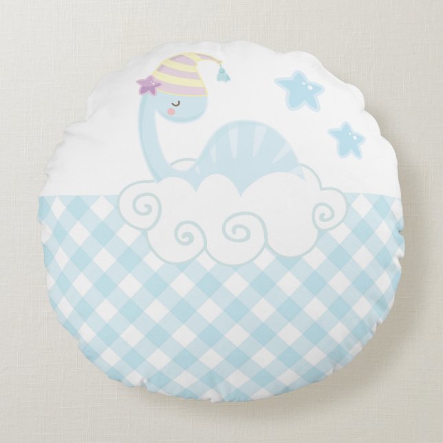 Cojín decorativo durmiente de los dinosaurios (Anverso)