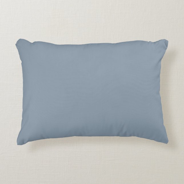 Cojín Decorativo Dusty Blue Solid Color (Anverso)