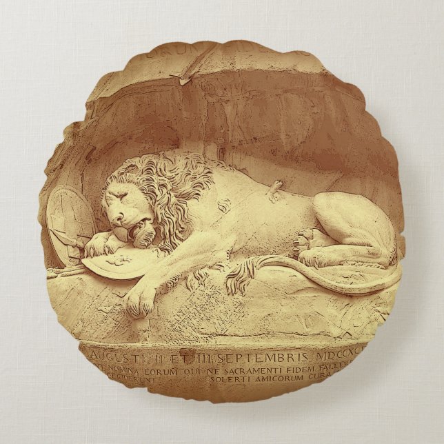 Cojín Decorativo Dying Lion of Luzern - Löwendenkm (Anverso)