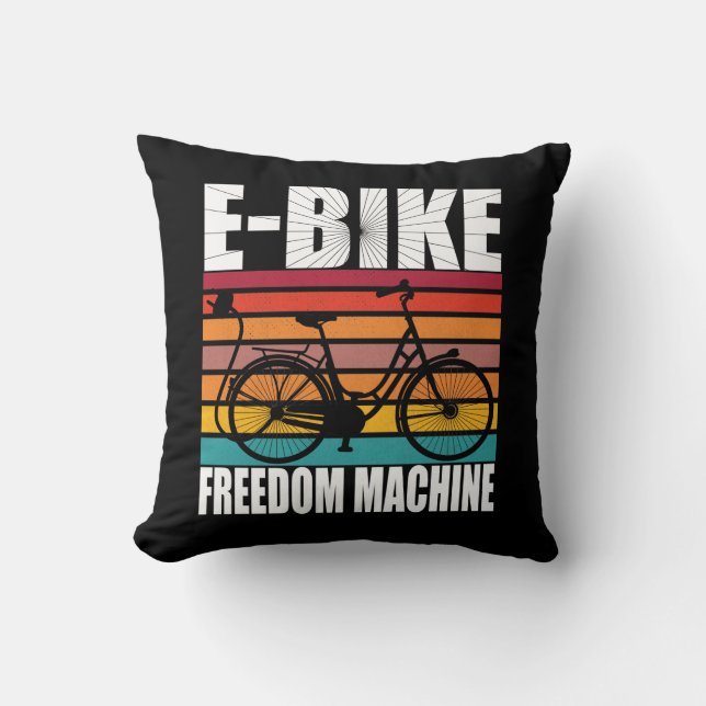 Cojín Decorativo E-Bike Freedom Machine (Anverso)