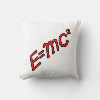 Cojín Decorativo E = mc² – Modo Genial Activado