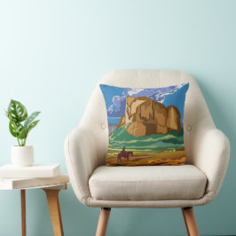 Cojín Decorativo Eagletail Mountains Wilderness en Arizona 