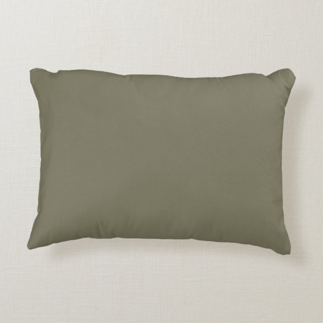 Cojín Decorativo Earthy Green Trending Solid Color Pairs Sage (Reverso)