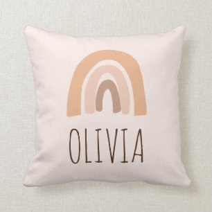 Cojín Decorativo Earthy Pastel Rainbow Chica Birthday Gift