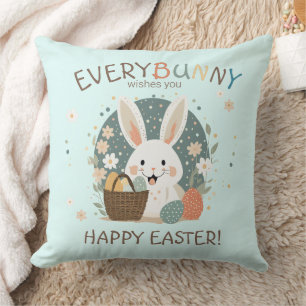 Cojín Decorativo Easter Bunny Egg Basket ID1013