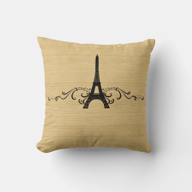Cojín Decorativo Ebony French Flourish Pillow (Anverso)