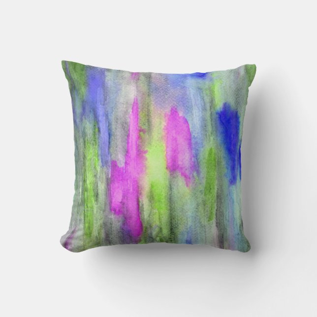 Cojín Decorativo Ebony Rainbow Lime Pillow (Anverso)