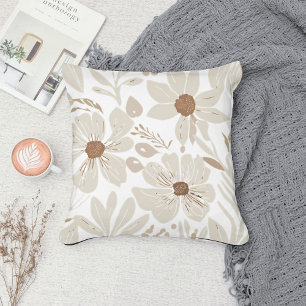 Cojín Decorativo Ecléctico Natural Terracotta Wildflower Boho Rusti