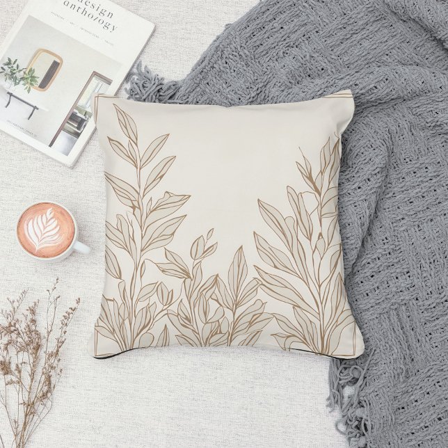 Cojín Decorativo Ecléctico Natural Terracotta Wildflower Boho Rusti (Subido por el creador)