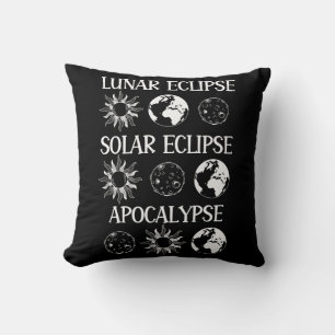 Cojín Decorativo Eclipse lunar Eclipse solar Apocalipsis Espacio di