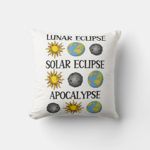 Cojín Decorativo Eclipse lunar Eclipse solar Apocalipsis Espacio di