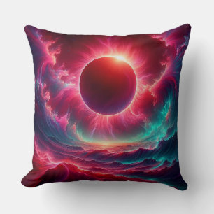 Cojín Decorativo Eclipse psicodélico