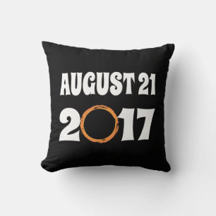 Cojín Decorativo Eclipse solar total 21 de agosto de 2017