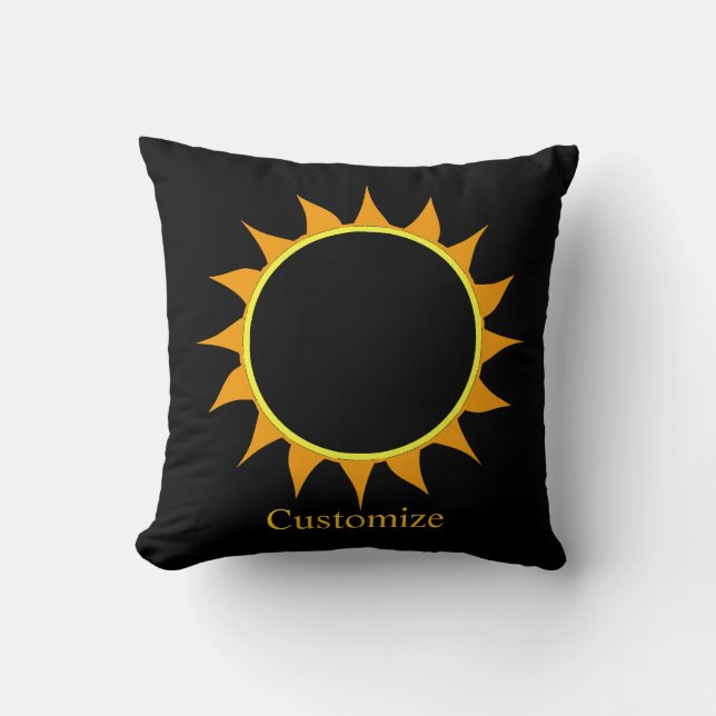 Cojín Decorativo Eclipse Total de Sol Thunder_Cove (Anverso)