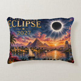 Cojín Decorativo Eclipse Total Solar 2027 Egipto