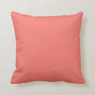Cojín Decorativo Eco del melocotón del color sólido