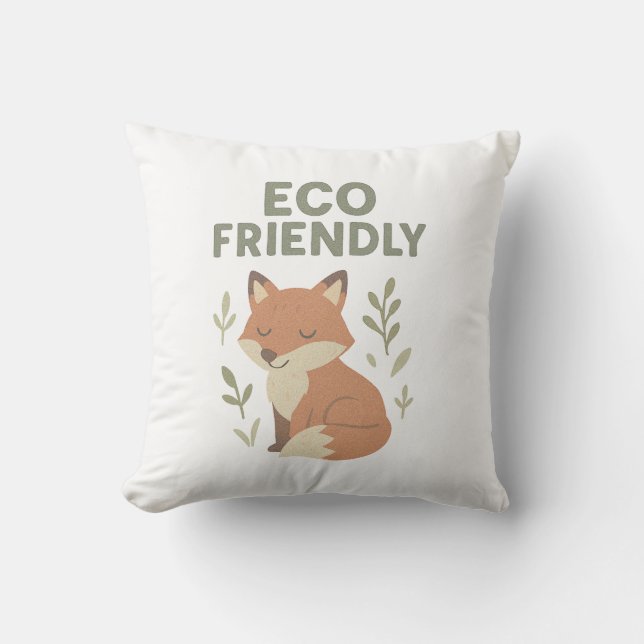 Cojín Decorativo Eco Friendly Fox (Anverso)