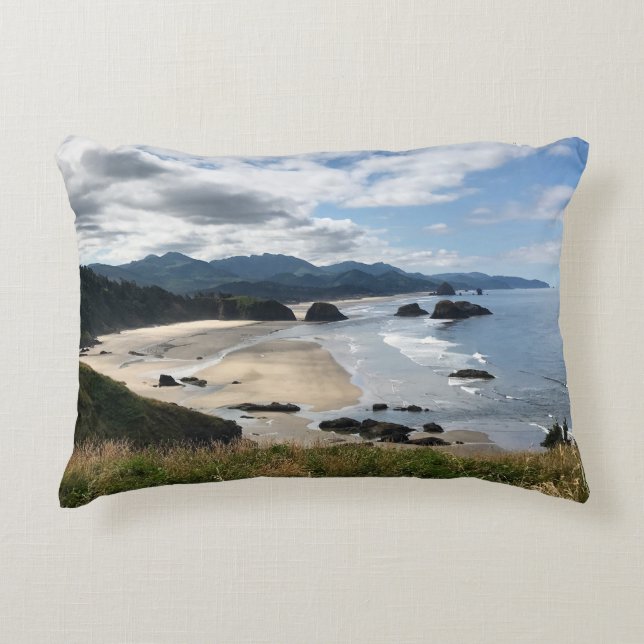 Cojín Decorativo Ecola State Beach, Oregon (Anverso)