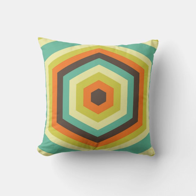 Cojín Decorativo Ecos de ranura hexa (Anverso)