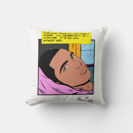 Cojín Decorativo Ecos Románticos Corazón Solitario Cómic Romántico