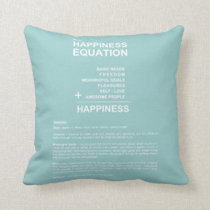 Cojín Decorativo Ecuación de la felicidad