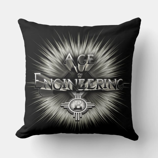 Cojín Decorativo Edad De Ingeniería ISOTXT (Anverso)