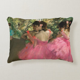 Cojín Decorativo Edgar Degas - Bailarinas de rosa