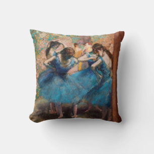 Cojín Decorativo Edgar Degas - Bailarinas en azul