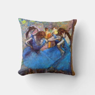 Cojín Decorativo Edgar Degas - Bailarinas en azul - Amante del bail