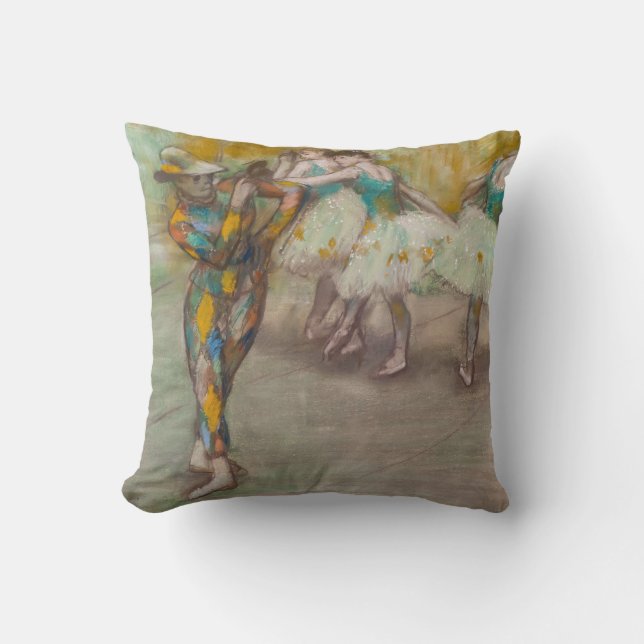 Cojín Decorativo Edgar Degas - Danza Harlequin (Anverso)