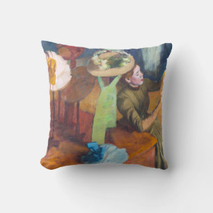 Cojín Decorativo Edgar Degas - La tienda de sombreros