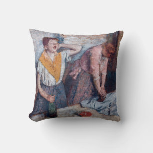 Cojín Decorativo Edgar Degas - Mujeres planchando