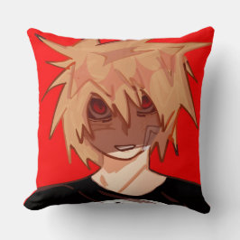 Cojín Decorativo Edgy Anime Boy Grunge Aesthetic 
