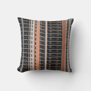 Cojín Decorativo Edificio de altura marrón y negro