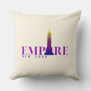 Cojín Decorativo Edificio Empire State-Nueva York-Vibrante 