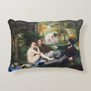 Cojín Decorativo Edouard Manet - Almuerzo en el césped