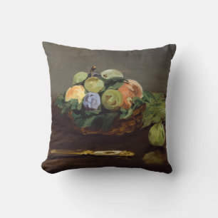 Cojín Decorativo Edouard Manet - Canasta de Frutas