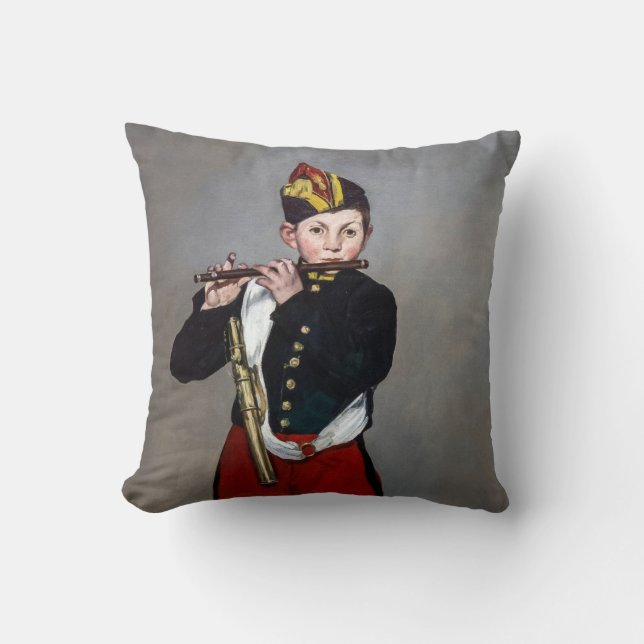 Cojín Decorativo Edouard Manet - El Fifer / Joven Flutista (Anverso)