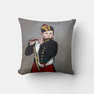Cojín Decorativo Edouard Manet - El Flautista / Joven Flautista