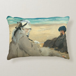 Cojín Decorativo Edouard Manet - En la playa
