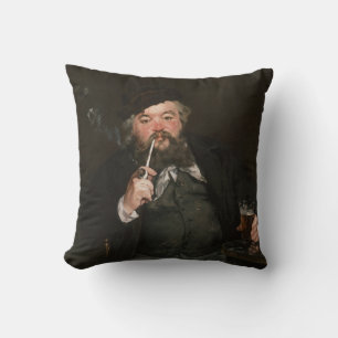 Cojín Decorativo Edouard Manet - Un buen vaso de cerveza / Le bon b