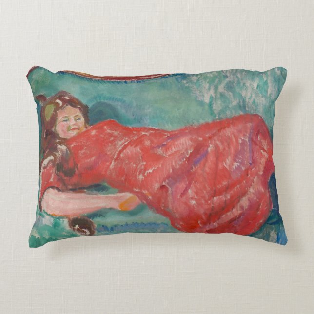 Cojín Decorativo Edvard Munch - En el Sofa (Anverso)