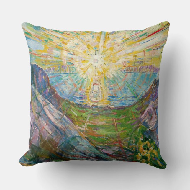 Cojín Decorativo Edvard Munch - The Sun 1916 (Anverso)