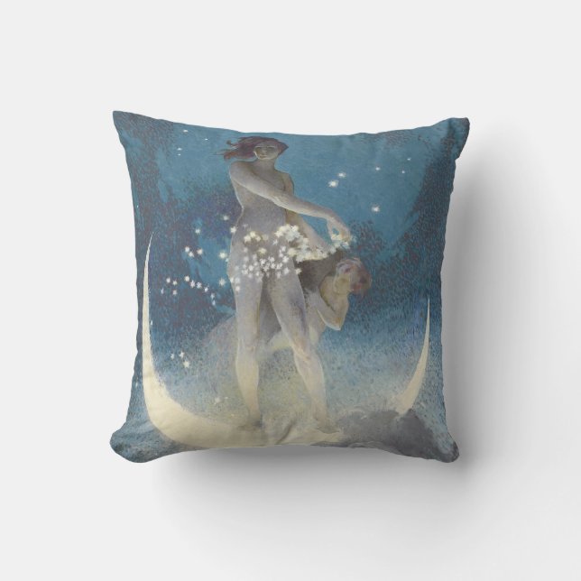 Cojín Decorativo Edwin Blashfield Stars dispersando Art Nouveau (Anverso)