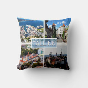 Cojín Decorativo EE Tallin - Ciudad Vieja - Puerto - Puerta Viru -