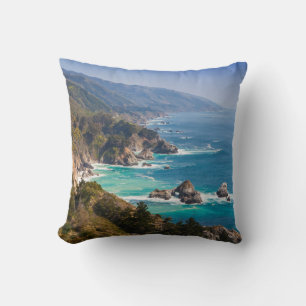 Cojín Decorativo EE. UU., California. Costa de California, Big Sur